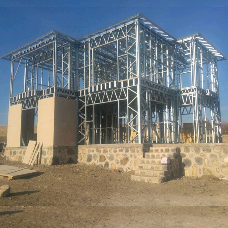 Moderne modulært præfabrikeret betonhus