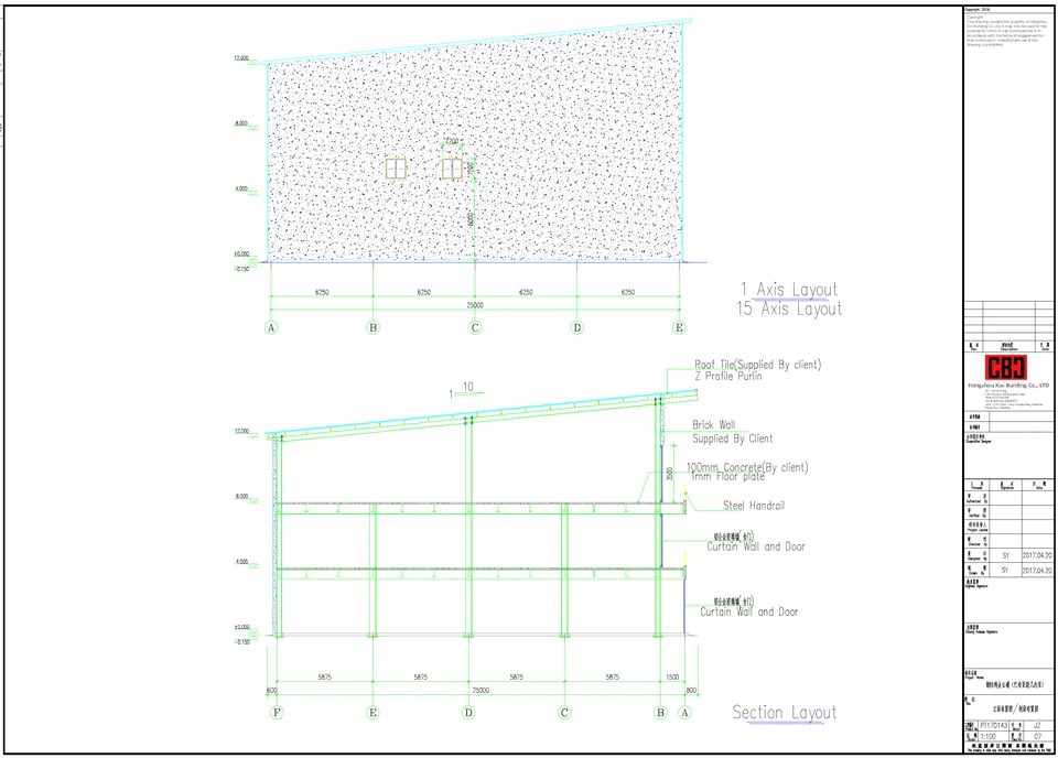 CBC Steel Structure Office Building Design For Port Moresby, Papua New Guinea price